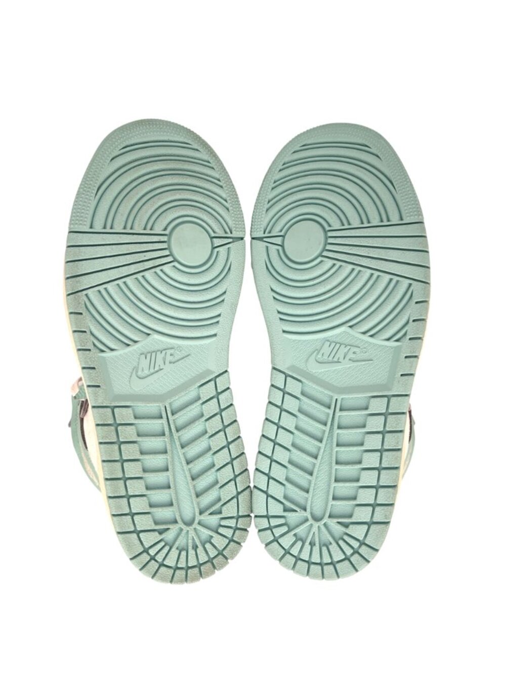 Nike Air Jordan 1 Retro High OG Sneakers Womens Shoes 8 Ice Blue & Mint Green - Picture 8 of 14